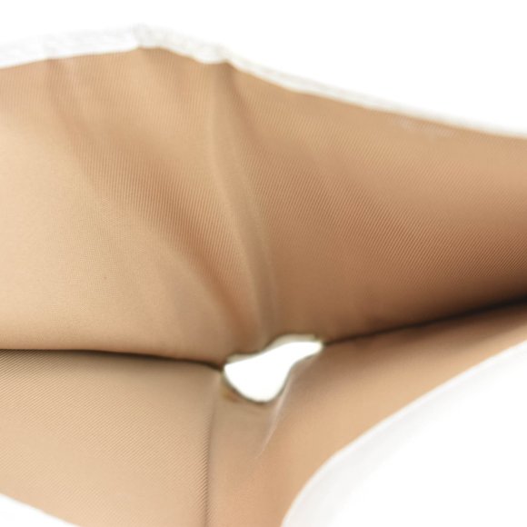 Auth DIOR "Oblique": Metallic Gold & White Leather Logo Medium Wallet (m… - Picture 10 of 10